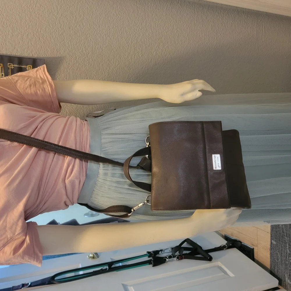 Kenneth Cole New York‎ backpack Crossbody Brown Leather Bag Made In India